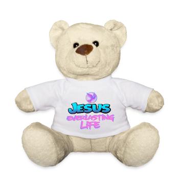 Jésus Vie éternelle Colombe Design chrétien - Nounours - blanc - Devant