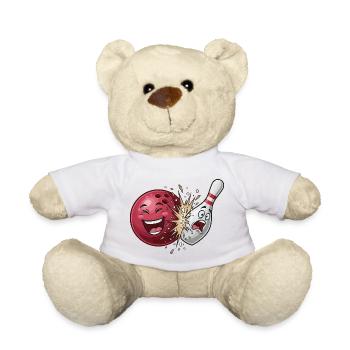 Bullet Cracker: Bowling Clash - Teddy Bear - white - Front