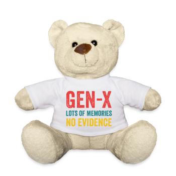 Génération X - beaucoup de souvenirs. Aucune preuve. - Nounours - blanc - Devant