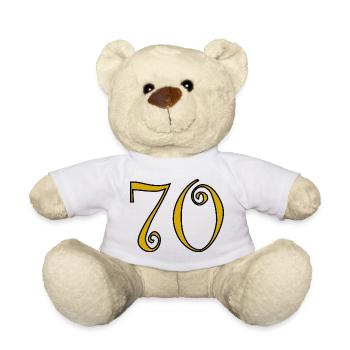 70. 70 JAHRE. 70-JÄHRIGES JUBILÄUM. 70-JÄHRIGES JUBILÄUM. - Teddy - Weiß - Vorne