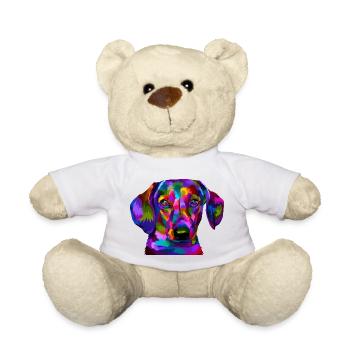 Lebendiges Prisma-Welpenporträt - Teddy - Weiß - Vorne