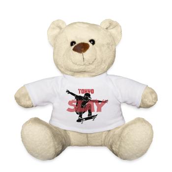 Conception de skateboard Tokyo Slay - Nounours - blanc - Devant