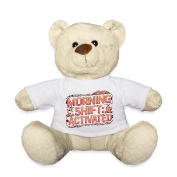 Homeroom Teacher Morning Shift Activated Educator - Teddy Bear - white - Front