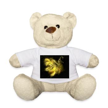 Golden Phoenix in flames - Teddy Bear - white - Front