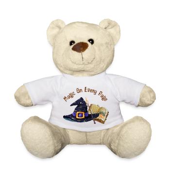 Magic Is On Every Page  - Teddy Bear - white - Front