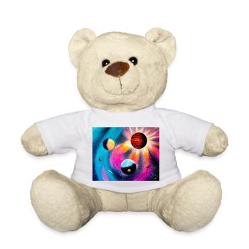 Farbenfrohe Galaxie - Teddy - Weiß - Vorne