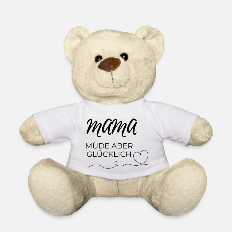 mama müde  - Teddy - Weiß