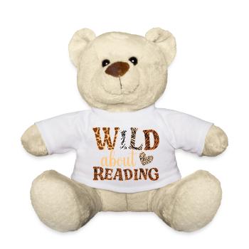 WILD about Reading: Animal Pattern Letters - Teddy Bear - white - Front