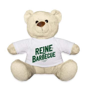 Reine du Barbecue Vert - Nounours - blanc - Devant