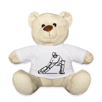Gardien de but de hockey sur gazon - Nounours - blanc - Devant