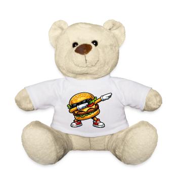Dabbing Hamburger - Teddy - Weiß - Vorne
