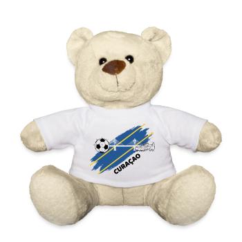 Curaçao Football Maillot Supporter Curacao Soccer - Nounours - blanc - Devant