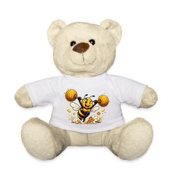 Biene Honig Imker Honigwabe Blumen Wiese Insekt - Teddy - Weiß - Vorne