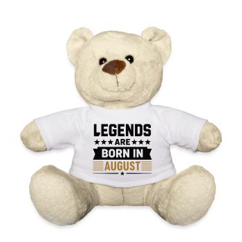 Les légendes naissent en août - Nounours - blanc - Devant