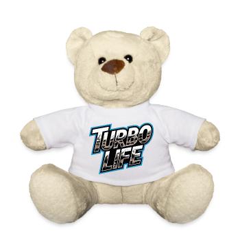 Turbo Life Saying Car Tuning Camouflage - Teddy Bear - white - Front
