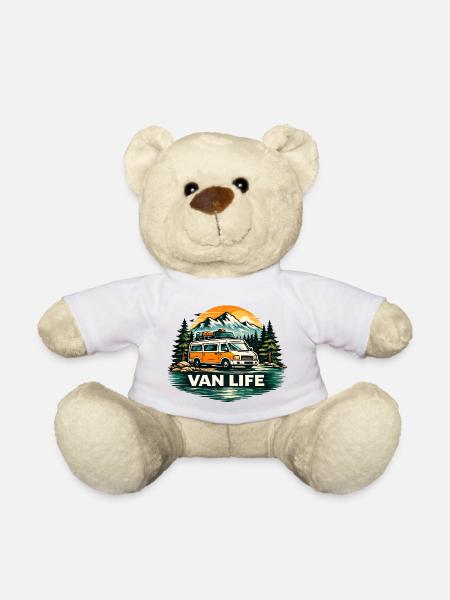 Van Life Adventure Camper Mountain Sunset - Teddy - Weiß