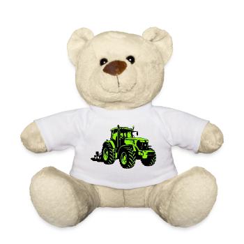 Traktor – Bauer - Teddy - Weiß - Vorne