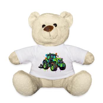 Traktor – Bauer - Teddy - Weiß - Vorne
