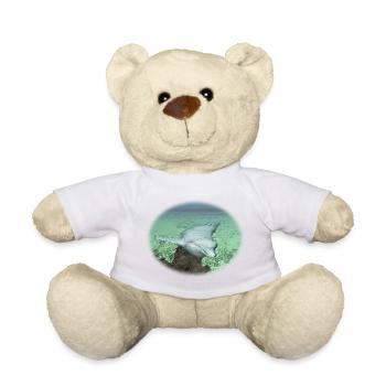 Dolphin in coastal waters - Teddy Bear - white - Front