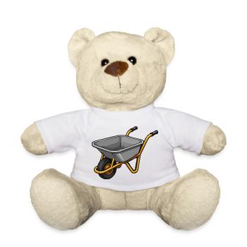 Garten Schubwagen Cartoon - Teddy - Weiß - Vorne