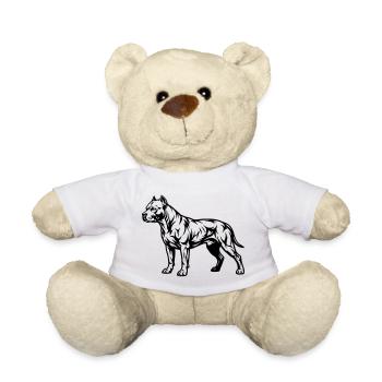 Staffordshire staff - Teddy Bear - white - Front