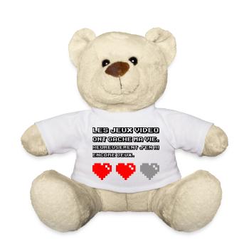 Les jeux vidéo ont gâché ma vie - Nounours - blanc - Devant