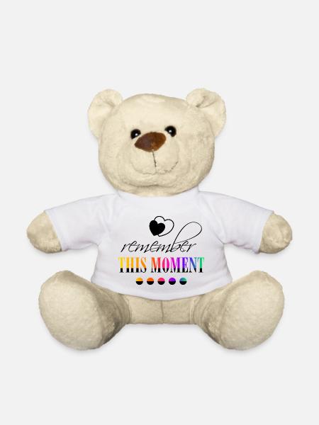 Remember_this_moment - Teddy Bear - white