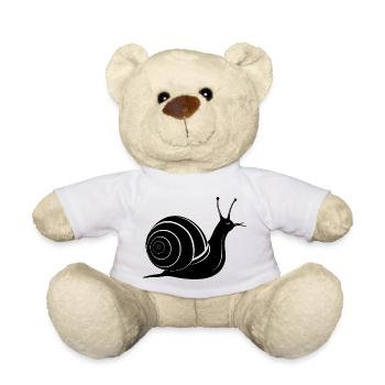 Snail - Teddy Bear - white - Front