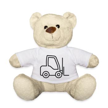 Icône de ligne élévatrice Équipement logistique d’entrepôt S - Nounours - blanc - Devant