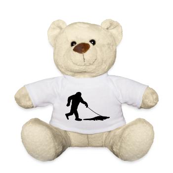 Bigfoot mit Alligator - Teddy - Weiß - Vorne