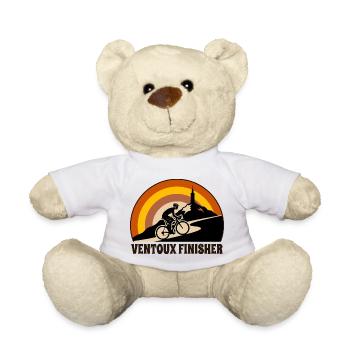 Ventoux Finisher Retro-Radfahrer - Teddy - Weiß - Vorne