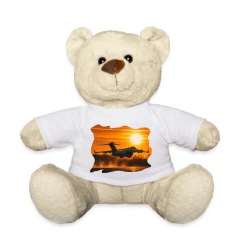 C-17 Globemaster Sunset - Teddy Bear - white - Front
