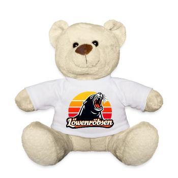 Löwenroarer Sonnenuntergang Logo - Teddy - Weiß - Vorne