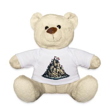 Inselburg aus Steinen am Meer - Teddy - Weiß - Vorne