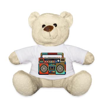 Jeu rétro Boombox Color - Nounours - blanc - Devant