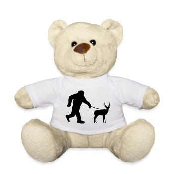 Antelope Sasquatch Humor - Teddy Bear - white - Front