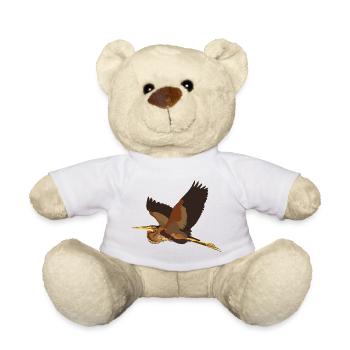 Héron pourpré - Nounours - blanc - Devant