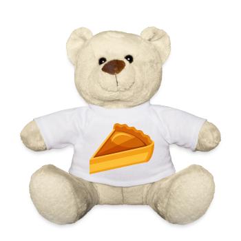 Pumpkin Pie Slice - Teddy Bear - white - Front