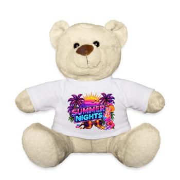 Summer Nights Neon Tropics - Teddy Bear - white - Front