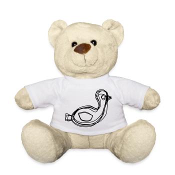 Gans handgezeichnet - Teddy - Weiß - Vorne