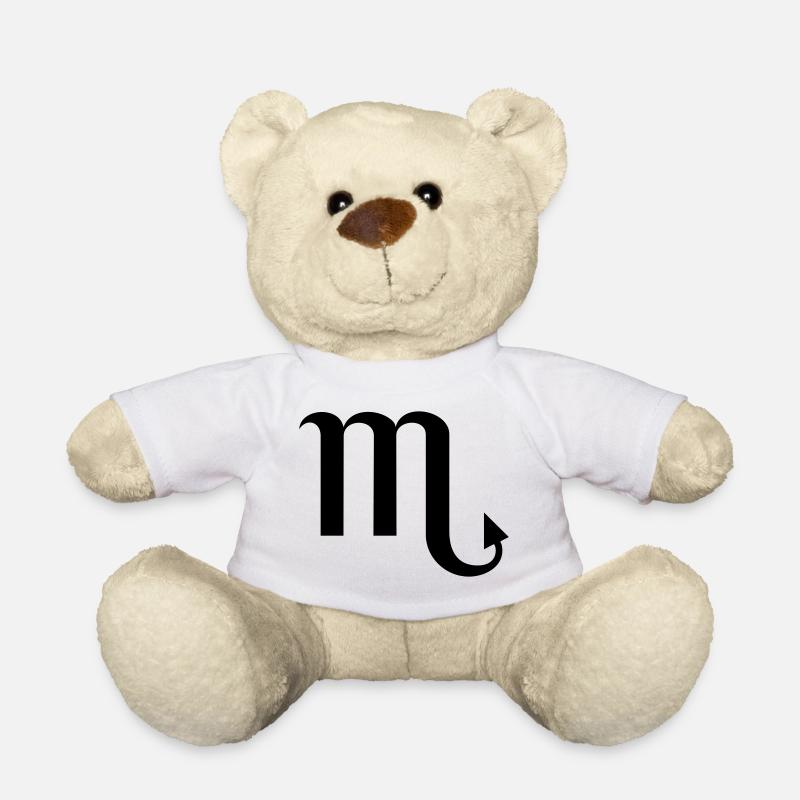 Zodiac Scorpio Design – The Sign of Scorpio - Teddy Bear - white