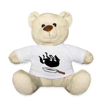 Cheval dans la casserole - Nounours - blanc - Devant