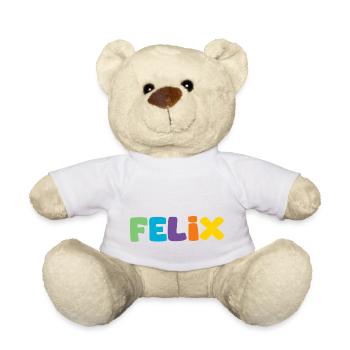Nom - Felix - Nounours - blanc - Devant