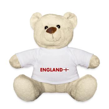 England - Teddy Bear - white - Front