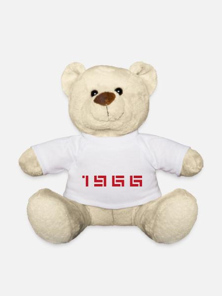 Année de naissance Naissance Né en - Fabriqué en 1966 - Nounours - blanc