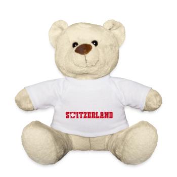 Switzerland - Teddy Bear - white - Front