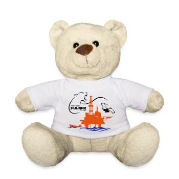 Fulmar Oil Rig Platform North Sea Aberdeen - Teddy Bear - white - Front