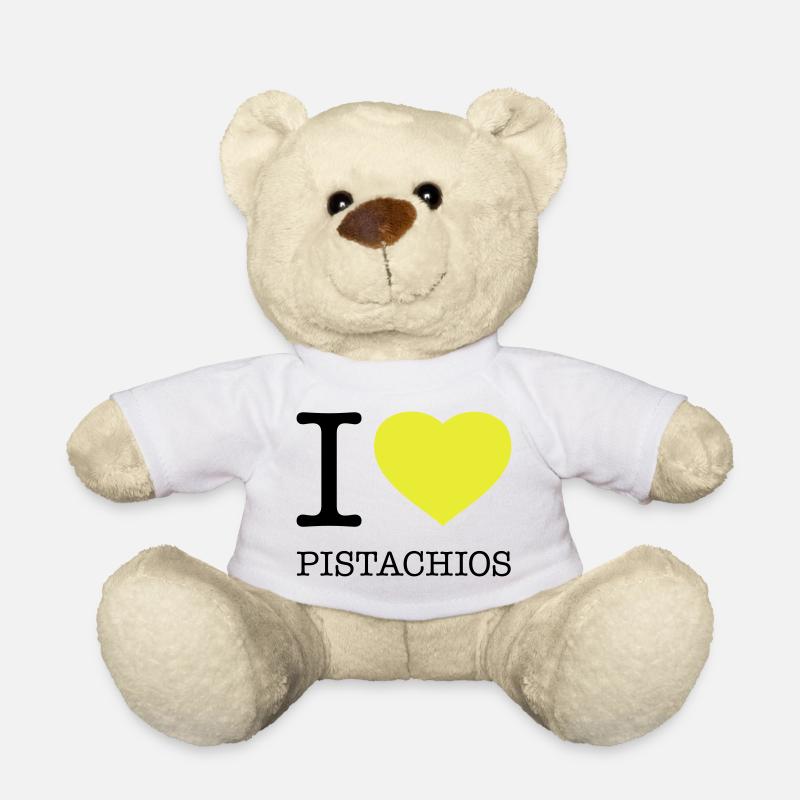 J’AIME LES PISTACHES Pistazien - Nounours - blanc