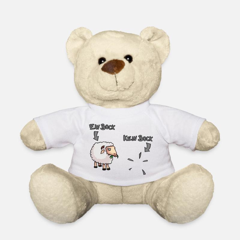 Bock - Kein Bock - Teddy - Weiß
