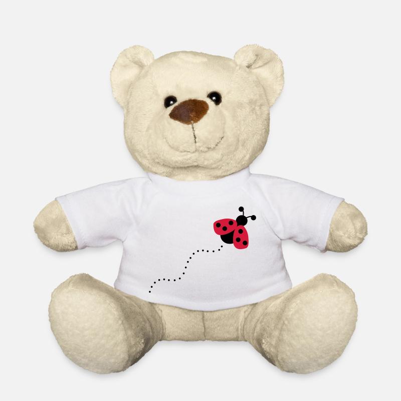 Marienkäfer - Teddy - Weiß